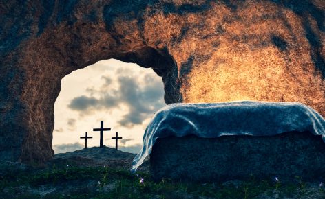 Tomb of Jesus Christ. Crucifixion And Resurrection. Religion, Easter theme.